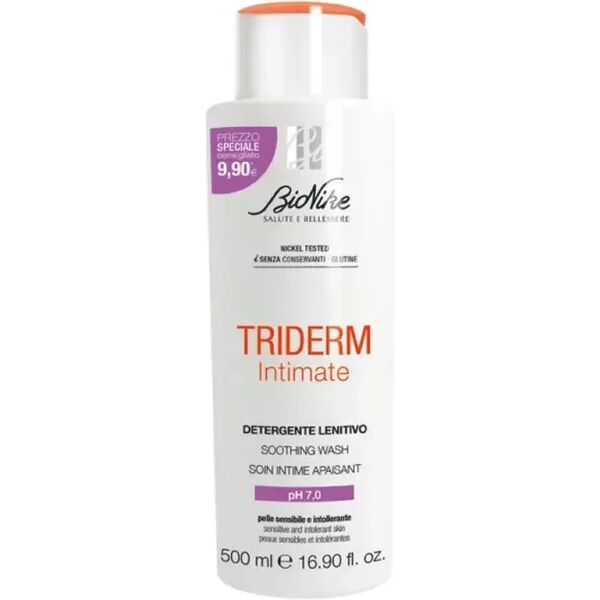 bionike triderm intimate detergente intimo lenitivo ph 7 500 ml