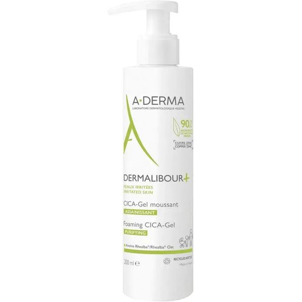 a-derma dermalibour+ cica-gel detergente purificante pelle irritata 200 ml