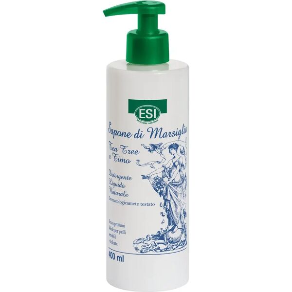 esi sapone di marsiglia tea tree e timo detergente liquido 400 ml