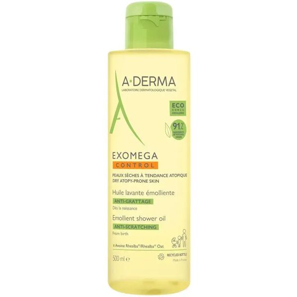 a-derma olio-lavante emolliente exomega control per pelle secca 500 ml