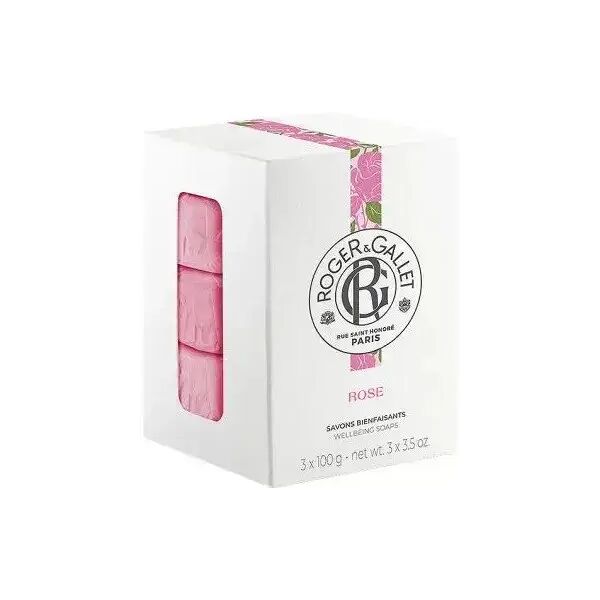 roger&gallet roger & gallet rose box saponette 3 pezzi