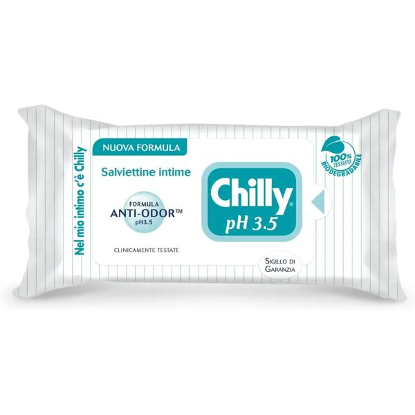 chilly formula extra protezione salviettine intime ph 3.5 12 pezzi