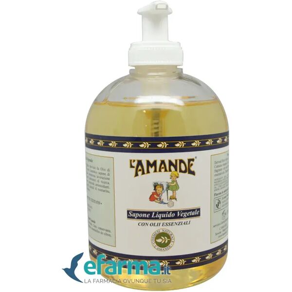 l'amande marseille sapone liquido vegetale olii essenziali 500 ml