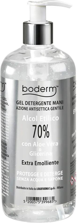 logofarma boderm gel detergente mani azione antisettica 70% dispencer premium 500 ml