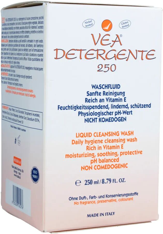 vea cosmetics vea detergente protettivo e lenitivo viso corpo 250 ml