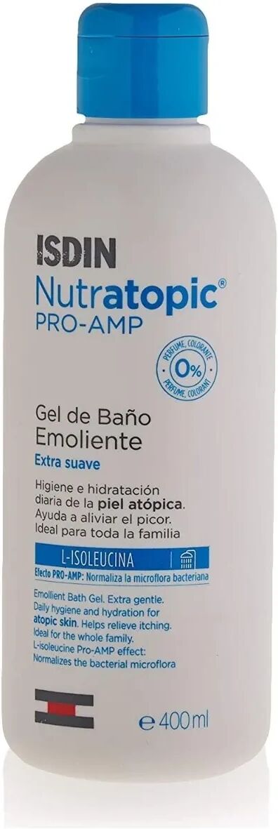 isdin nutratopic pro-amp gel detergente per pelle atopica 400 ml