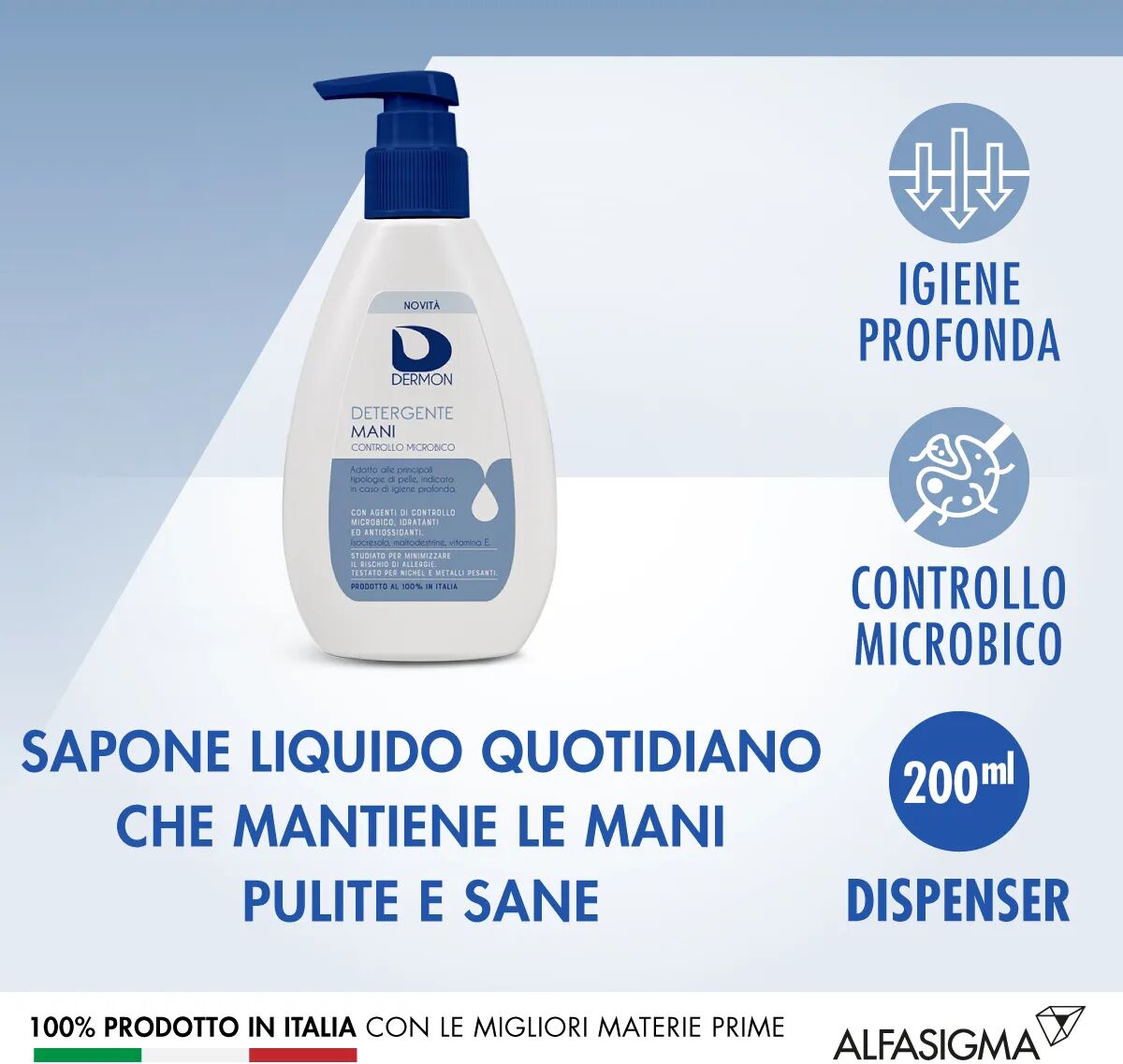 dermon detergente mani controllo microbico 200ml