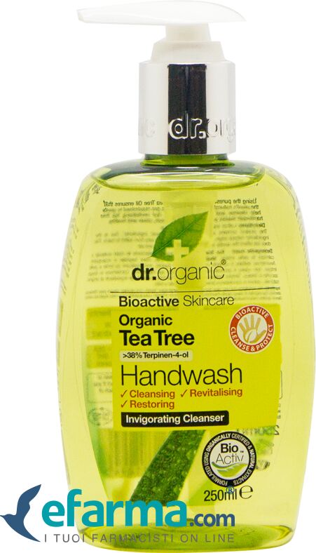 dr. organic tea tree sapone liquido mani 250 ml