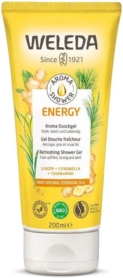 weleda aroma shower energy gel doccia 200 ml