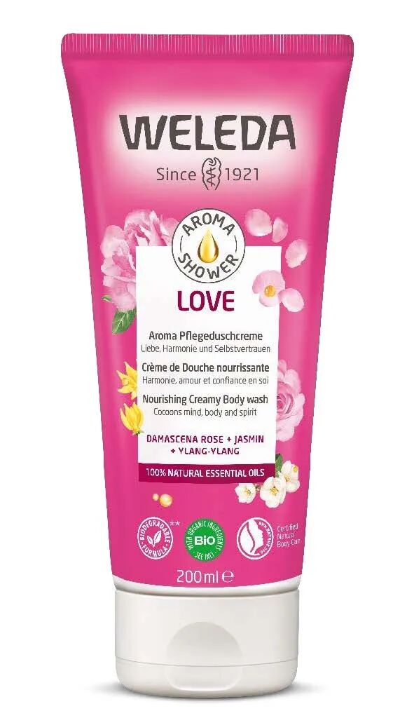 weleda aroma shower love crema doccia 200 ml