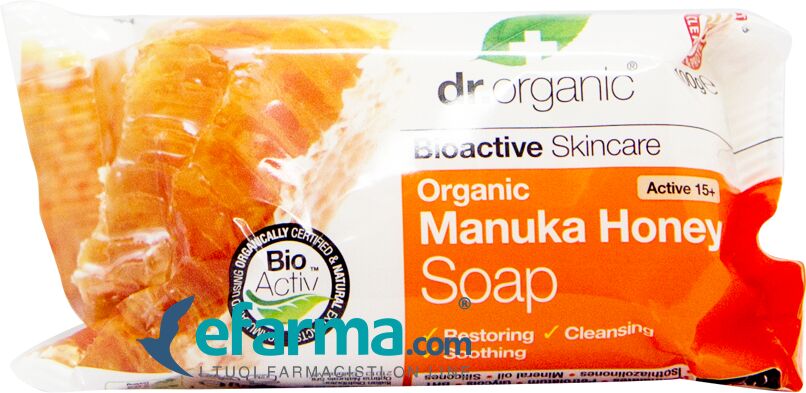 dr. organic manuka honey saponetta al miele di manuka 100 g