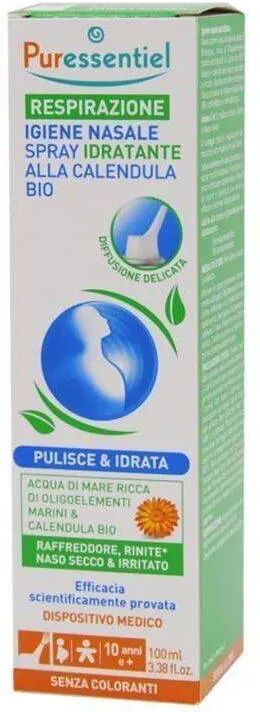 puressentiel respirazione igiene nasale idratante alla calendula bio spray 100 ml