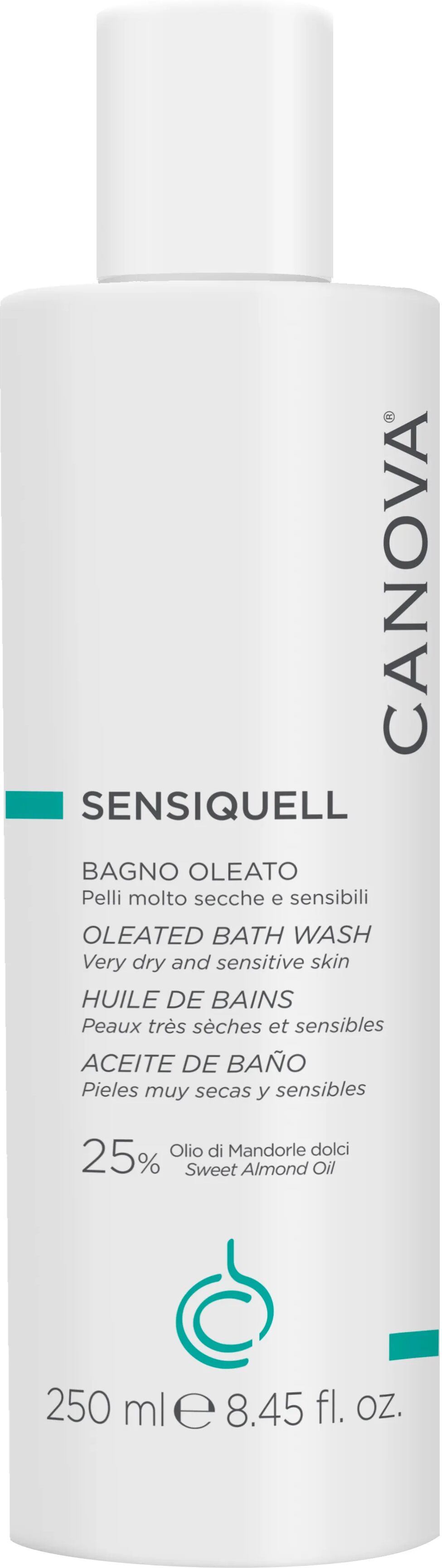 canova sensiquell olio bagno detergente corpo 250 ml