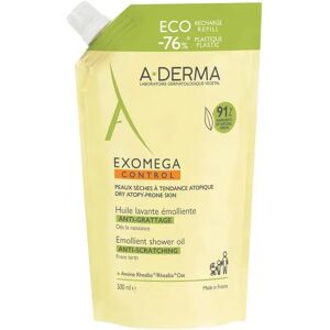 A-Derma Exomega Control Olio Lavante Emolliente Anti-grattage Refill Per Pelle Secca e a Tendenza Atopica 500 ml