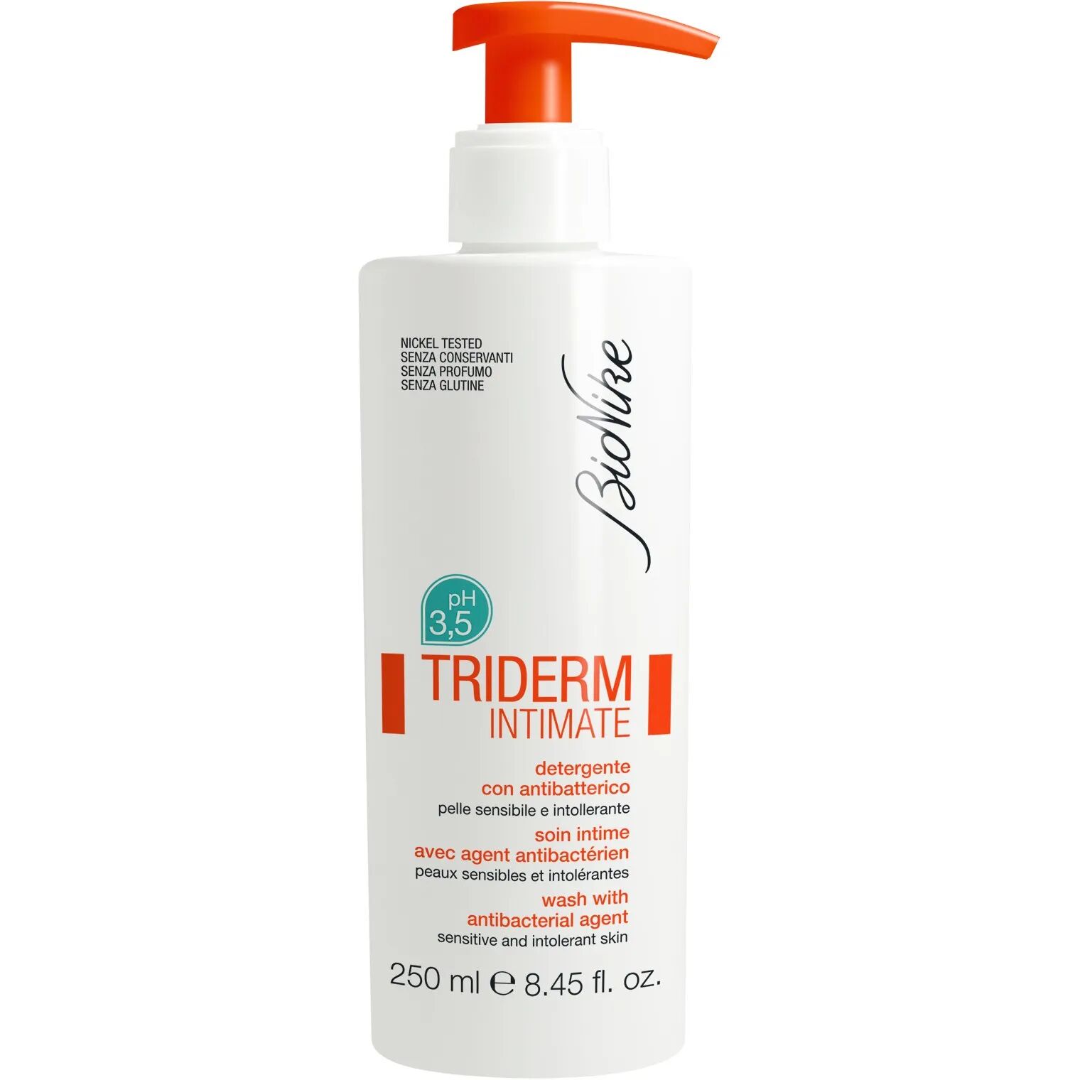 Bionike Triderm Intimate Detergente Intimo pH 3.5 Con Antibatterico PROMO 250 ml