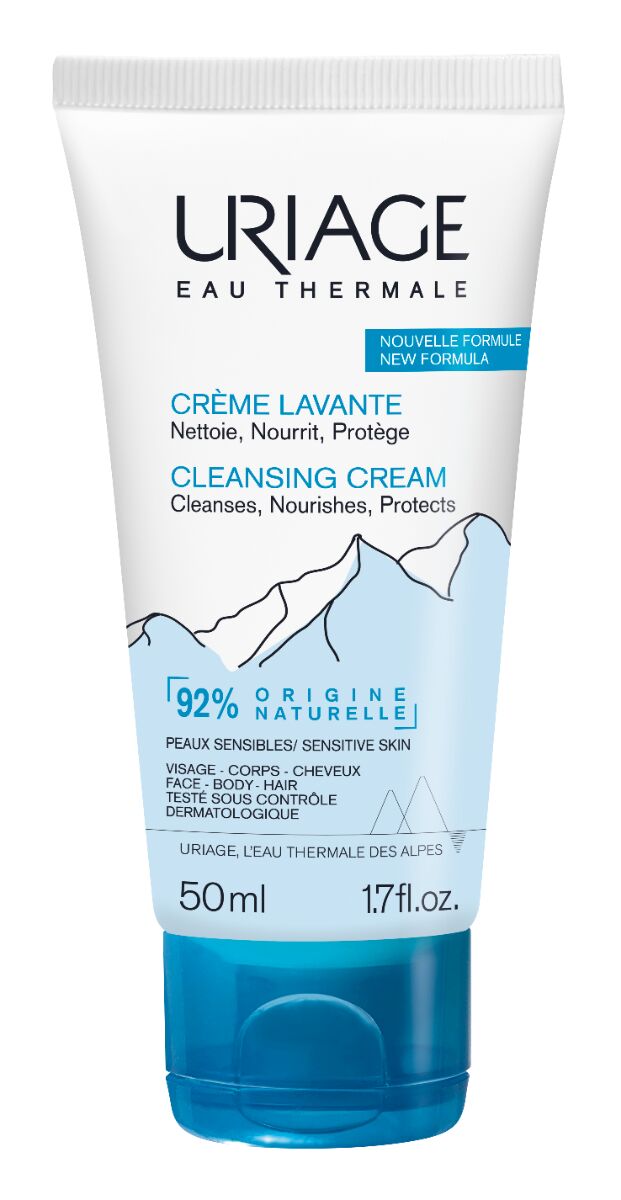 Uriage Eau Thermale Crema Lavante Detergente Senza Sapone Viso Corpo e Capelli 50 ml