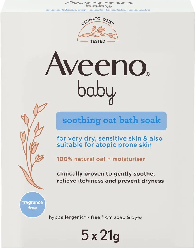 Aveeno Baby Colloidal Active Naturals Baby Polvere Da Bagno 5 Buste