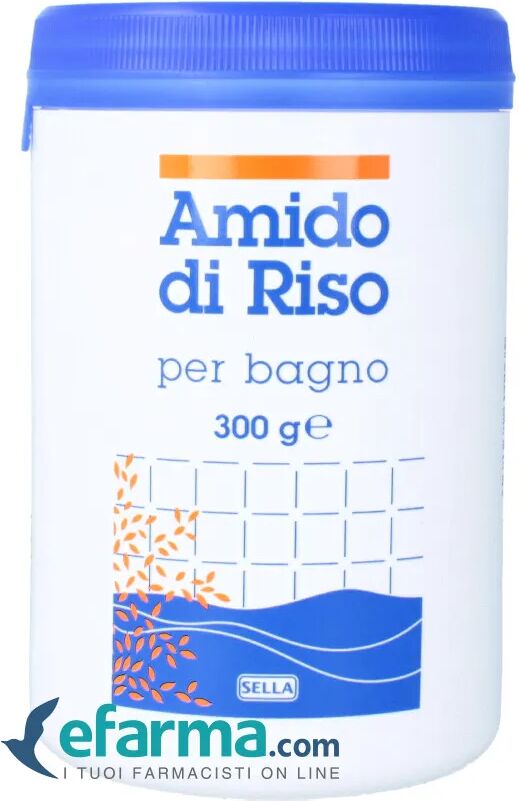 Sella Amido Di Riso Per Bagno Emolliente Idratante Barattolo 300 g