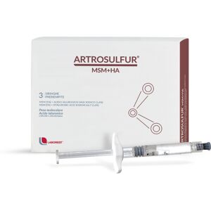 Artrosulfur MSM + HA 3 Siringhe Preriempite per le Articolazioni 2 ml