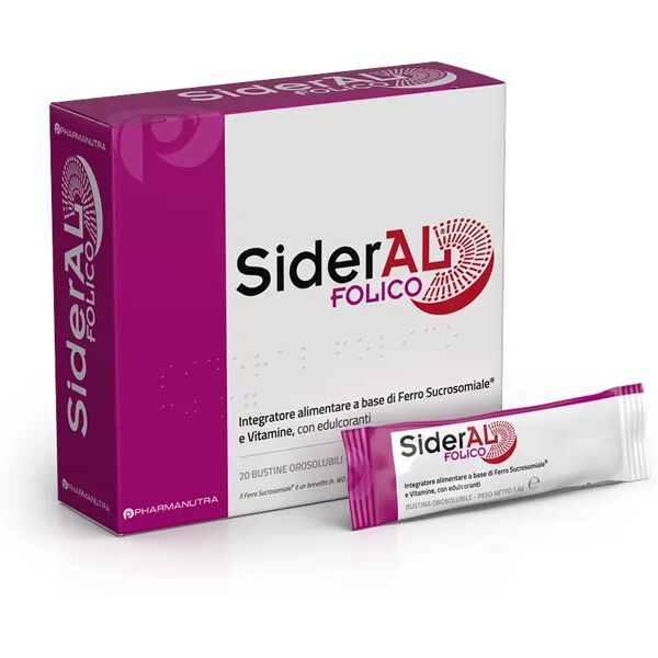 sideral folico 30mg integratore di ferro e vitamine 20 stick pack