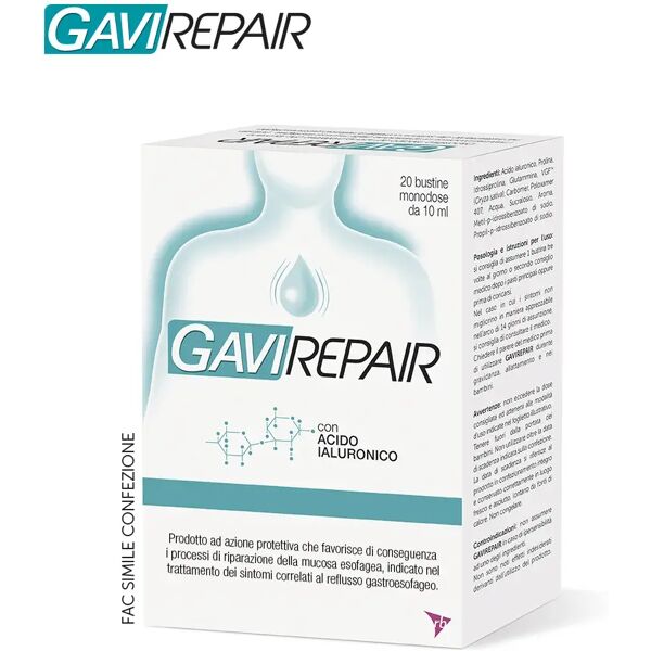 gaviscon gavirepair trattamento reflusso gastroesofageo 20 bustine