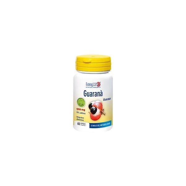 longlife guarana 500 mg integratore 60 capsule vegetali