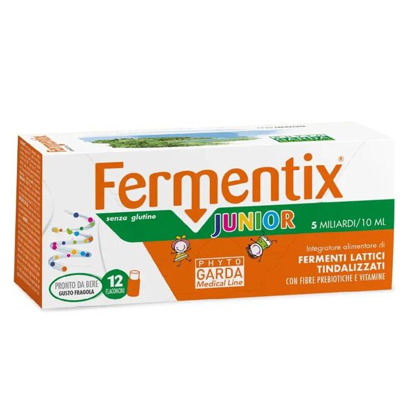 phyto garda fermentix plus junior integratore fermenti lattici 12 flaconcini