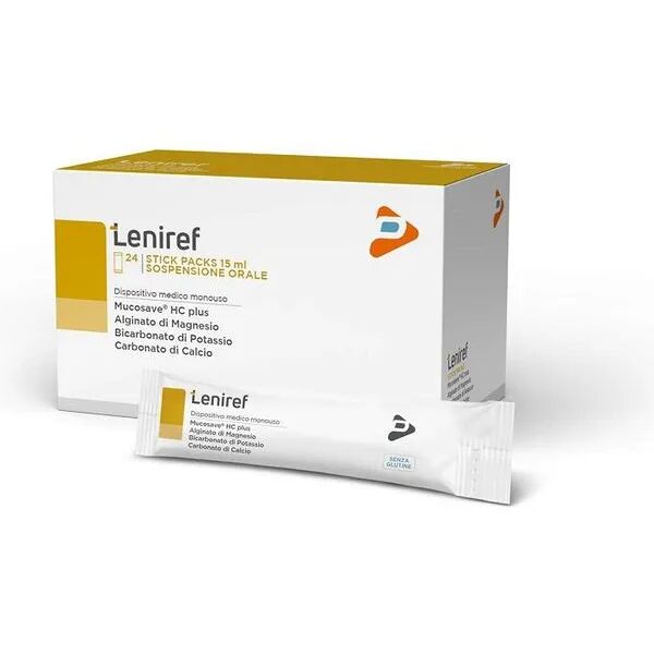leniref integratore reflusso gastroesofageo 24 stick