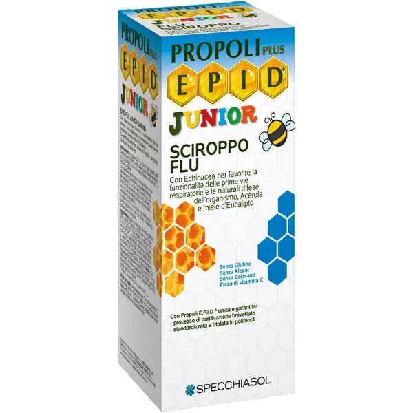 epid specchiasol flu junior sciroppo integratore benessere vie respiratorie 100 ml