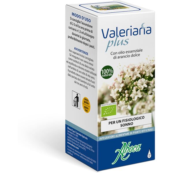 aboca valeriana plus gocce integratore sonno rilassante 30 ml