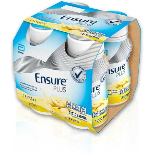 ensure plus alimento a fini medici speciali ipercalorico banana 4x200ml