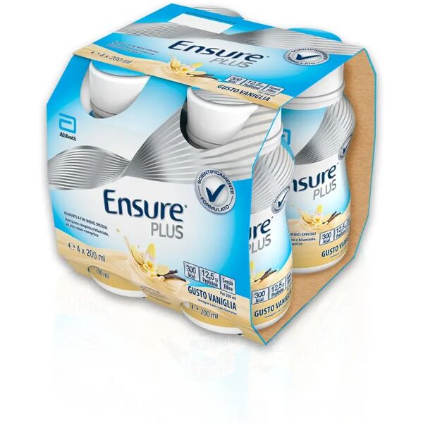 ensure plus alimento a fini medici speciali ipercalorico vaniglia 4x200ml