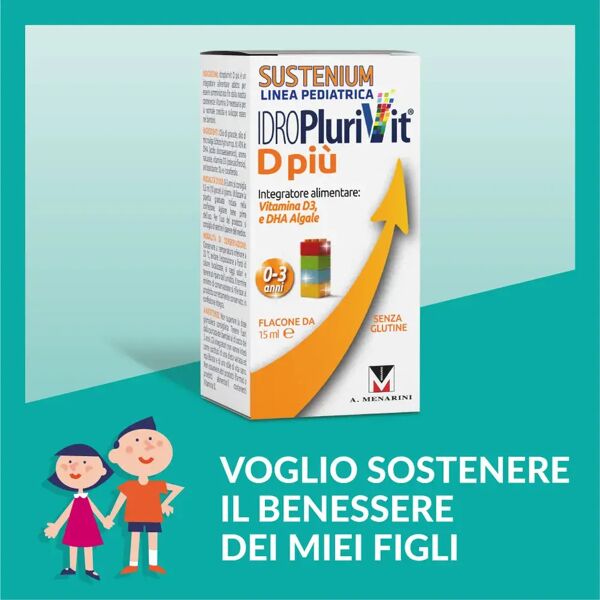 sustenium idroplurivit d+ integratore vitamina d gocce bambini 0-3 anni 15 ml