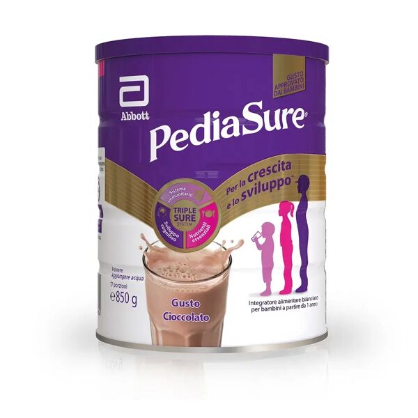 pediasure crescita e sviluppo integratore alimentare per bambini cioccolato 850g