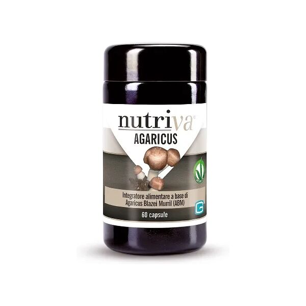 nutriva agaricus abm integratore 60 capsule vegetali