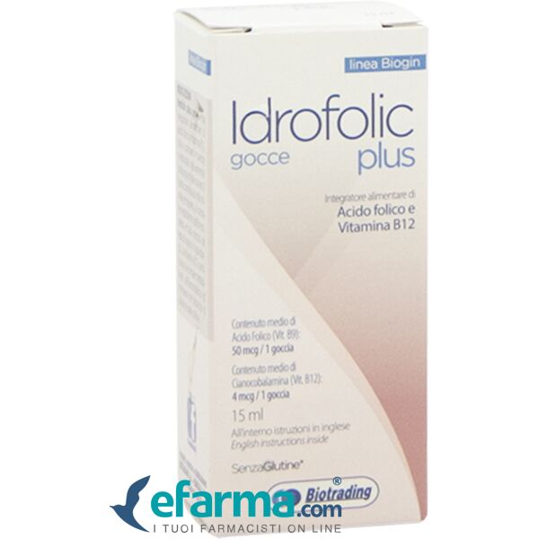 idrofolic plus integratore di acido folico e vitamina b12 gocce 15 ml