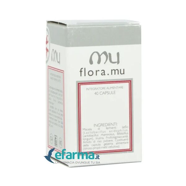 flora mu integratore fermenti lattici prebiotici 40 capsule