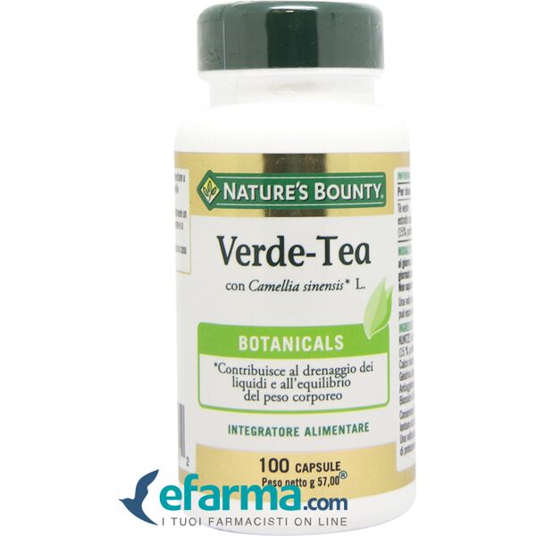 nature's bounty verde-tea integratore drenante 100 capsule