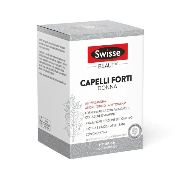 swisse beauty capelli forti donna integratore di vitamine e minerali 30 compresse