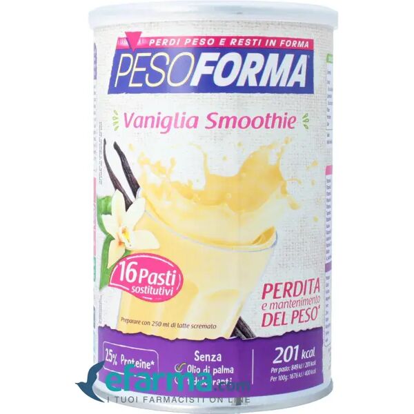 pesoforma smoothie vaniglia pasto sostitutivo barattolo 436 g