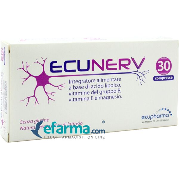 ecupharma ecunerv integratore sistema nervoso 30 compresse