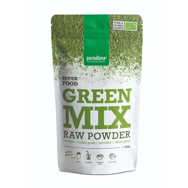 purasana vegan green mix in polvere bio 200 g