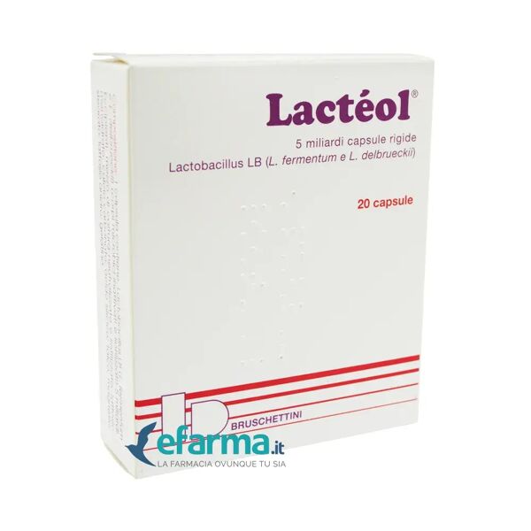 lacteol fermenti lattici 5 miliardi lactobacillus lb 20 capsule