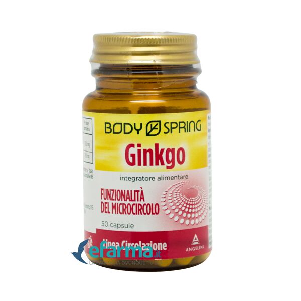 body spring ginkgo integratore microcircolo 50 capsule