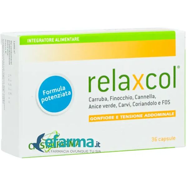 cristalfarma relaxcol integratore gonfiore e tensione addominale 36 capsule