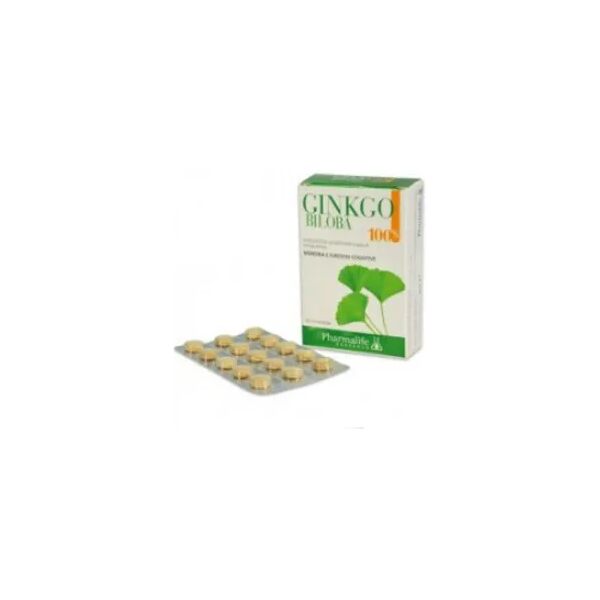 pharma life ginkgo biloba 100% integratore per il microcircolo 60 compresse