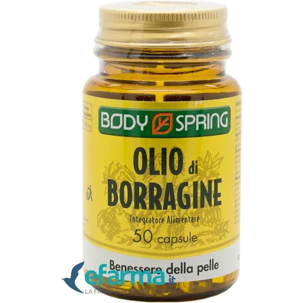 body spring olio di borragine integratore benessere della pelle 50 capsule