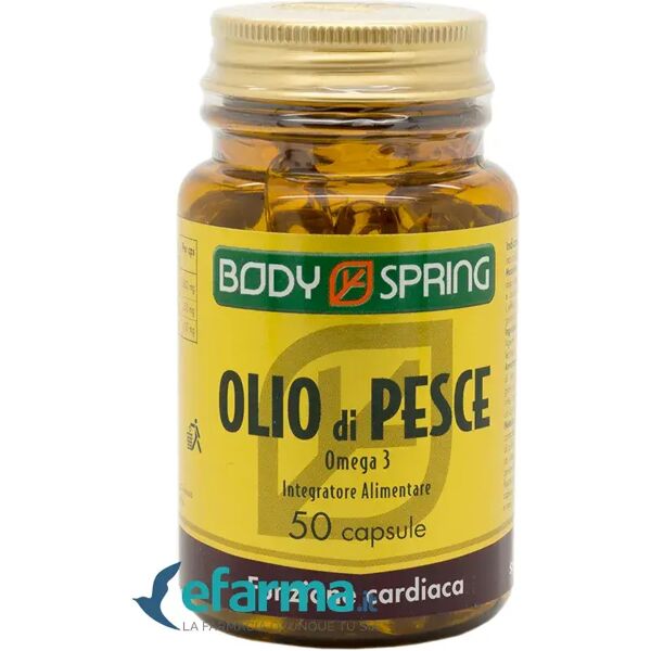 body spring olio di pesce omega 3 integratore funzione cardiaca 50 capsule