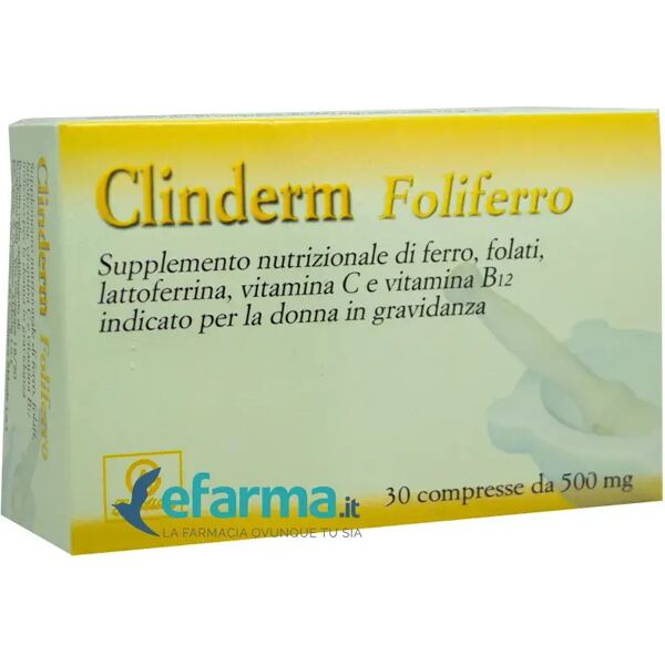 clinderm foliferro integratore gravidanza 30 compresse