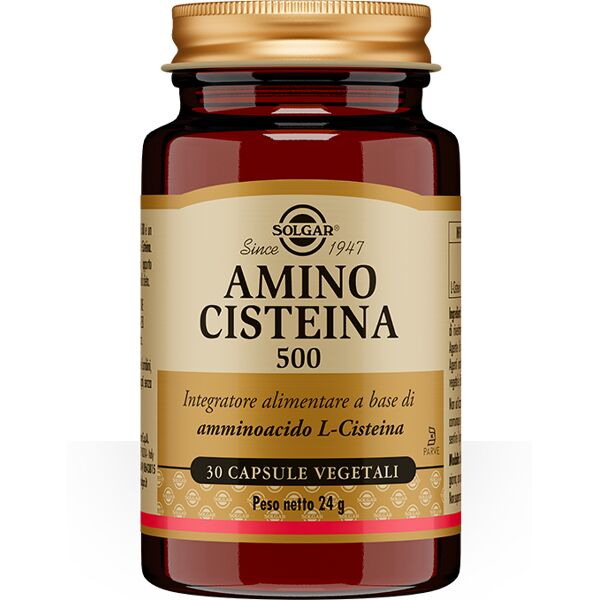 solgar amino cisteina 500 integratore capelli unghie 30 capsule vegetali